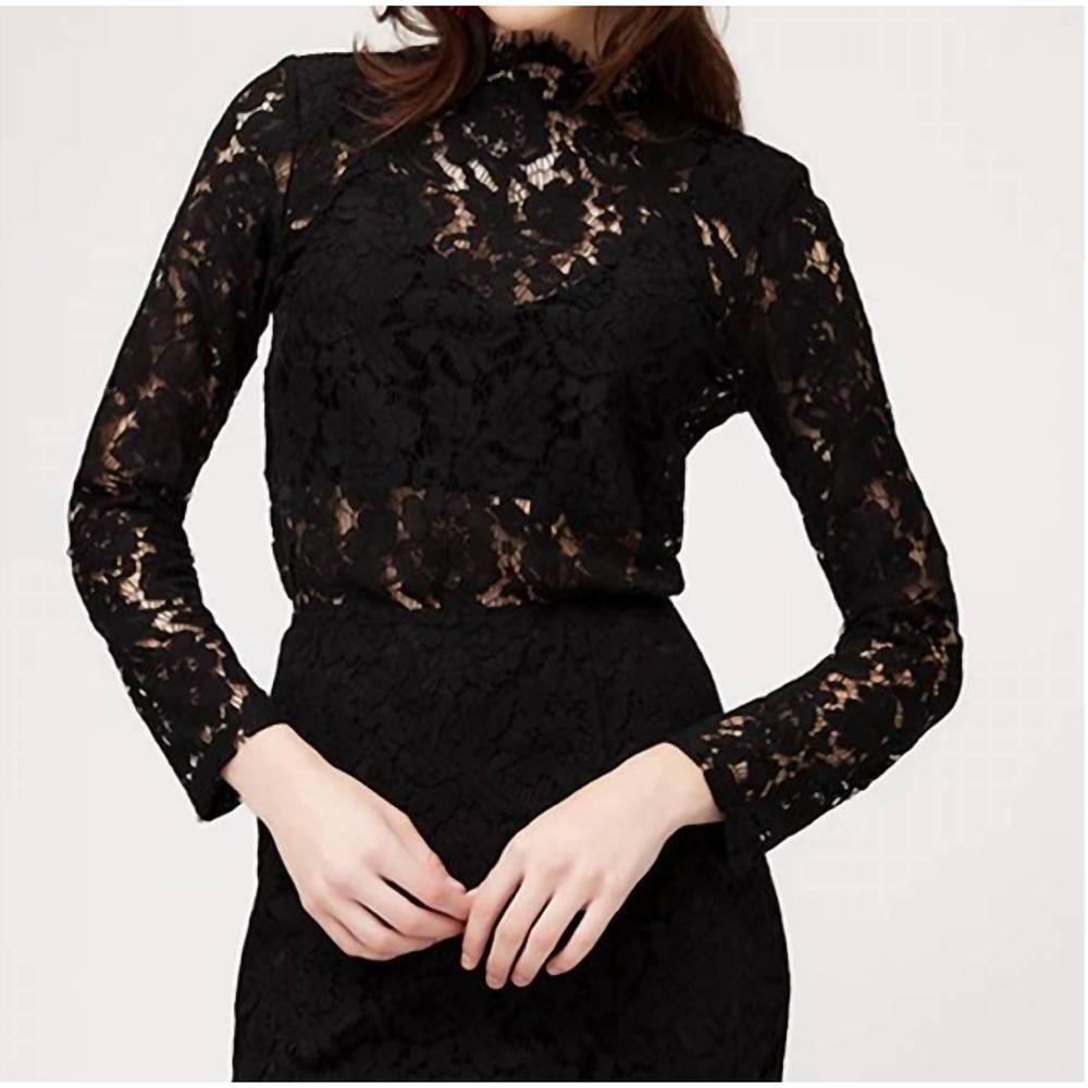 NEW R.G. KANE kia blouse in black